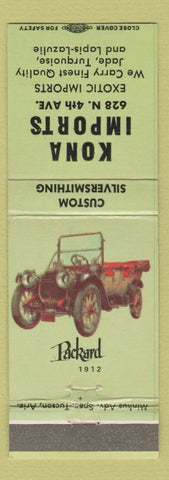 Matchbook Cover - Kona Imports Jade Turquioise green