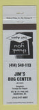 Matchbook Cover - Jim's Bug Center Waukesha WI