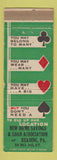 Matchbook Cover - New Home Savings Loan Reading PA WORN
