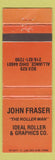 Matchbook Cover - John Fraser Rollers Ideal Alliance OH