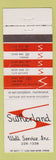 Matchbook Cover - Sutherland Well Service Marietta Healdton OK