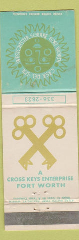 Matchbook Cover - Casa Del Sol Fort Worth TX Cross Keys WEAR