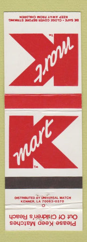 Matchbook Cover - Kmart Stores Kenner LA Troy MI