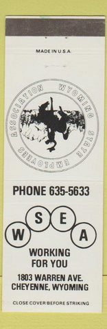 Matchbook Cover - Wyoming State Employes Assocation Cheyenne WY