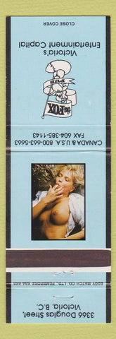 Matchbook Cover - The Fox Strip Club Victoria BC girlie pinup