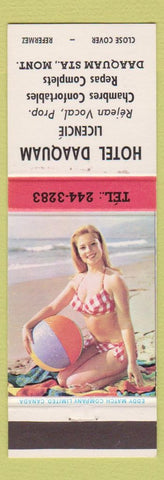 Matchbook Cover - Hotel Daaquam Daaquam Montreal QC pinup
