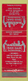 Matchbook Cover - San Dar Smorgasbord Bellville OH red