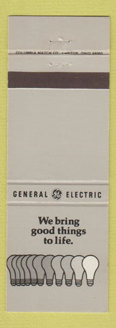 Matchbook Cover - General Electric Lighting Light Bulbs