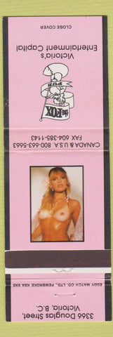 Matchbook Cover - The Fox Strip Club Victoria BC girlie pinup