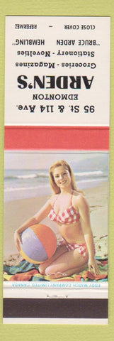 Matchbook Cover - Arden's Grocery Edmonton AB pinup