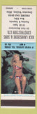 Matchbook Cover - Nick Labossiere Sons Construction Drayton Valley AB pinup