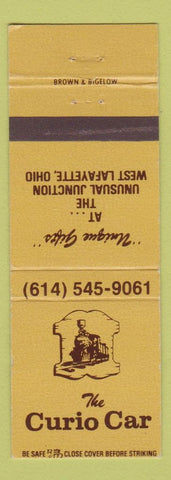 Matchbook Cover - Curio Car West Lafayette OH