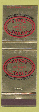 Matchbook Cover - Moore Tools 1974 Bridgeport CT