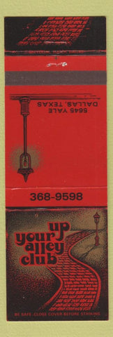 Matchbook Cover - Up Your Alley Club Dallas TX