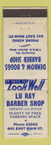 Matchbook Cover - Lu Ray Barber Shop Denbow Boggs WEAR