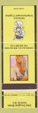 Matchbook Cover - The Fox Strip Club Victoria BC girlie pinup