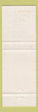 Matchbook Cover - Nick Labossiere Sons Construction Drayton Valley AB pinup
