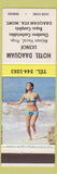 Matchbook Cover - Hotel Daaquam Daaquam Montreal QC pinup