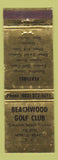Matchbook Cover - Beachwood Golf Club North Myrtle Beach SC WEAR