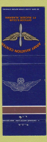 Matchbook Cover - Army Aviation Center Officer's Club Fort Rucker AL