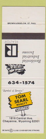 Matchbook Cover - Tom Searl Real Estate Cheyenne WY