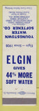 Matchbook Cover - Youngstown Water Softener Struthers Steubenville Canton OH