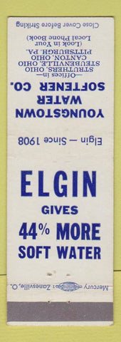 Matchbook Cover - Youngstown Water Softener Struthers Steubenville Canton OH