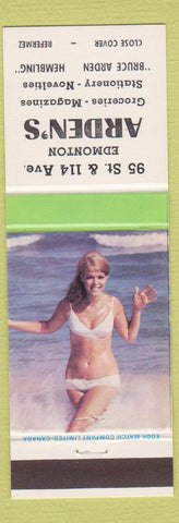 Matchbook Cover - Arden's Grocery Edmonton AB pinup