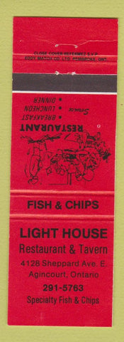 Matchbook Cover - Light House Agincourt ON orange