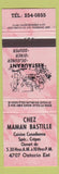 Matchbook Cover - Chez Maman Bastille QC pink