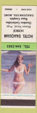 Matchbook Cover - Hotel Daaquam Daaquam Montreal QC pinup
