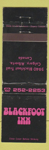 Matchbook Cover - Blackfoot Inn Calgary AB WEAR