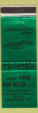 Matchbook Cover - Brant Kwik Kar Wash car Brantford ON green