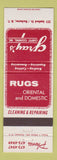 Matchbook Cover - Gray's Carpet Cleaning Rugs Rochester NY