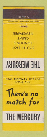 Matchbook Cover - The Mercury Newspaper London UK England Bryant May