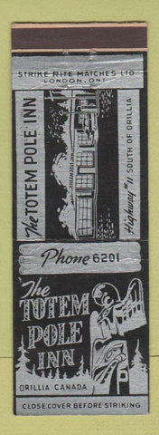 Matchbook Cover - Totem Pole Inn Orillia ON