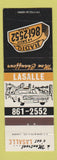 Matchbook Cover - Lasalle Taxi Cab Montreal QC