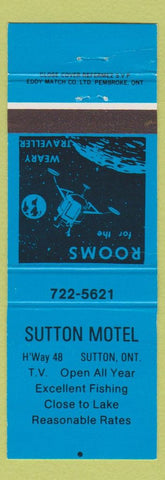 Matchbook Cover - Sutton Motel Sutton ON space blue
