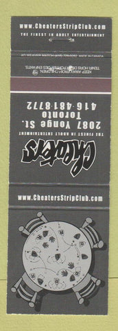 Matchbook Cover - Cheaters Toronto ON Strip Club