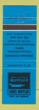 Matchbook Cover - Kebec Muffler Drummondville QC blue