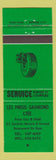 Matchbook Cover - Gaumond Michelin Uniroyal BF Goodrich tires Montreal QC green
