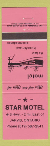 Matchbook Cover - Star Motel Jarvis ON neon red