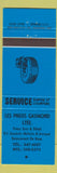 Matchbook Cover - Gaumond Michelin Uniroyal BF Goodrich tires Montreal QC blue