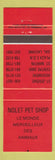 Matchbook Cover - Nolet Pet Shop Rosemere ST Jerome St Martin QC red