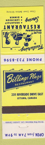 Matchbook Cover - Modern Restaurant Ottawa ON