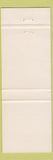 Matchbook Cover - Chalet Bleu Restaurant Pizza Midland ON green