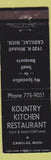 Matchbook Cover - Kountry Kitchen Restaurant Cadillac MI WEAR