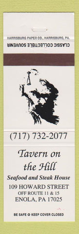 Matchbook Cover - Tavern on the Hill Steak House Enola PA