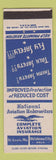 Matchbook Cover - National Aviation Insurance ST Louis MO Oklahoma City OK