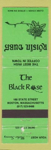 Matchbook Cover - Black Rose Boston MA WEAR